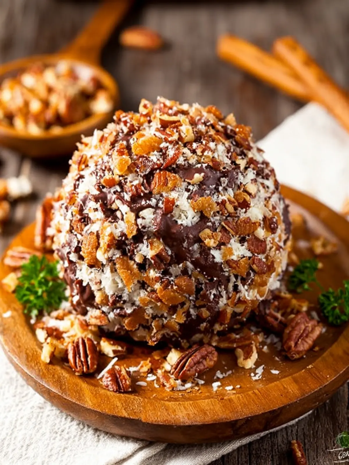 German Chocolate Cheese Ball First Image