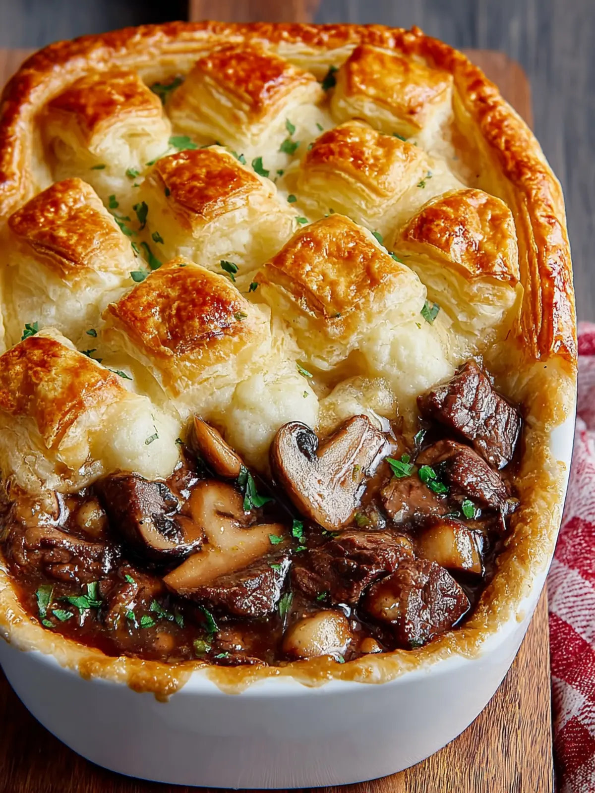 Irresistible Steak and Mushroom Pot Pie Recipe to Savor First Image