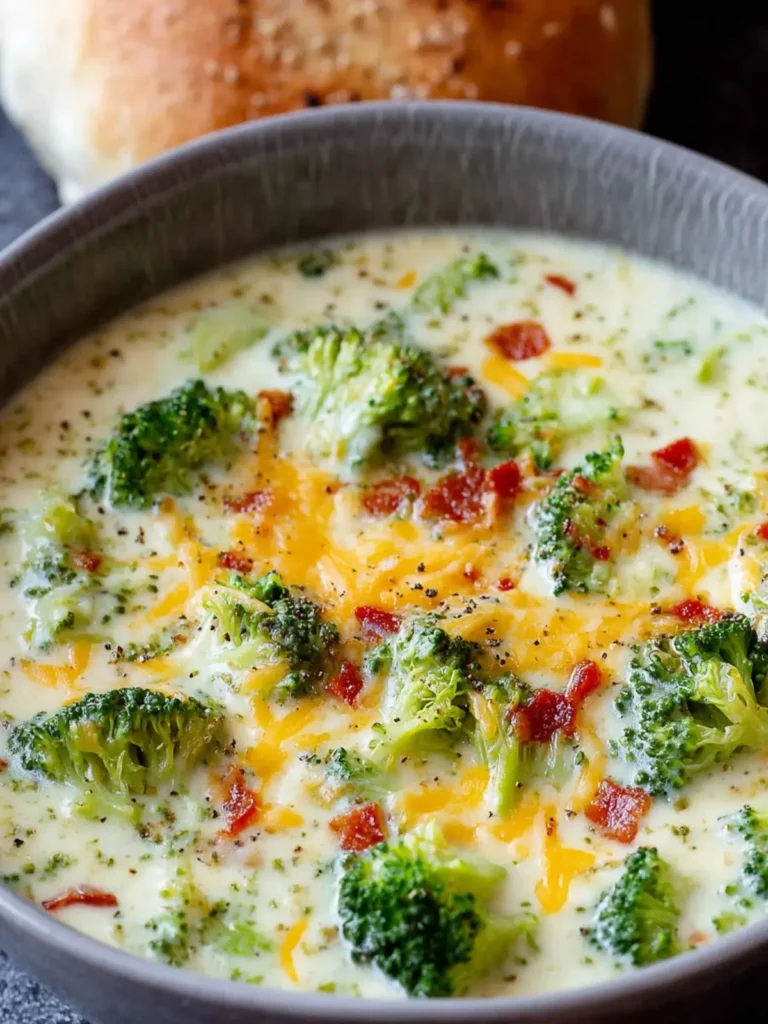 The BEST Spicy Broccoli and Cheddar Soup Recipe! First Image
