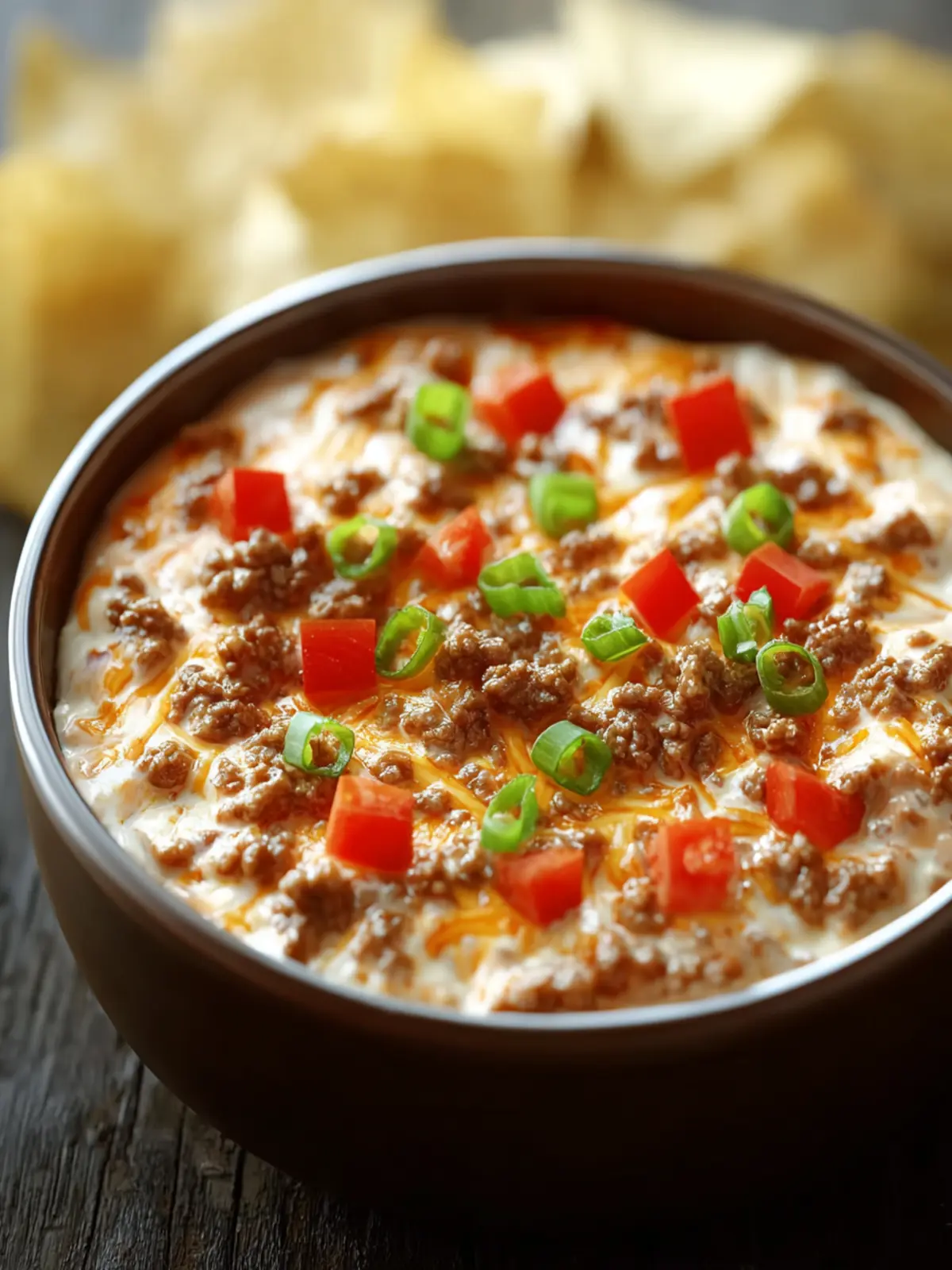 Creamy Rotel Dip with Ground Beef for the Ultimate Snack Attack First Image