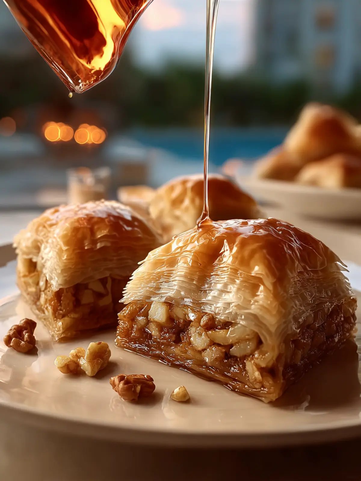 Apple Pie Baklava with Maple Syrup First Image