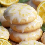 Glazed Soft Lemon Cookies First Image