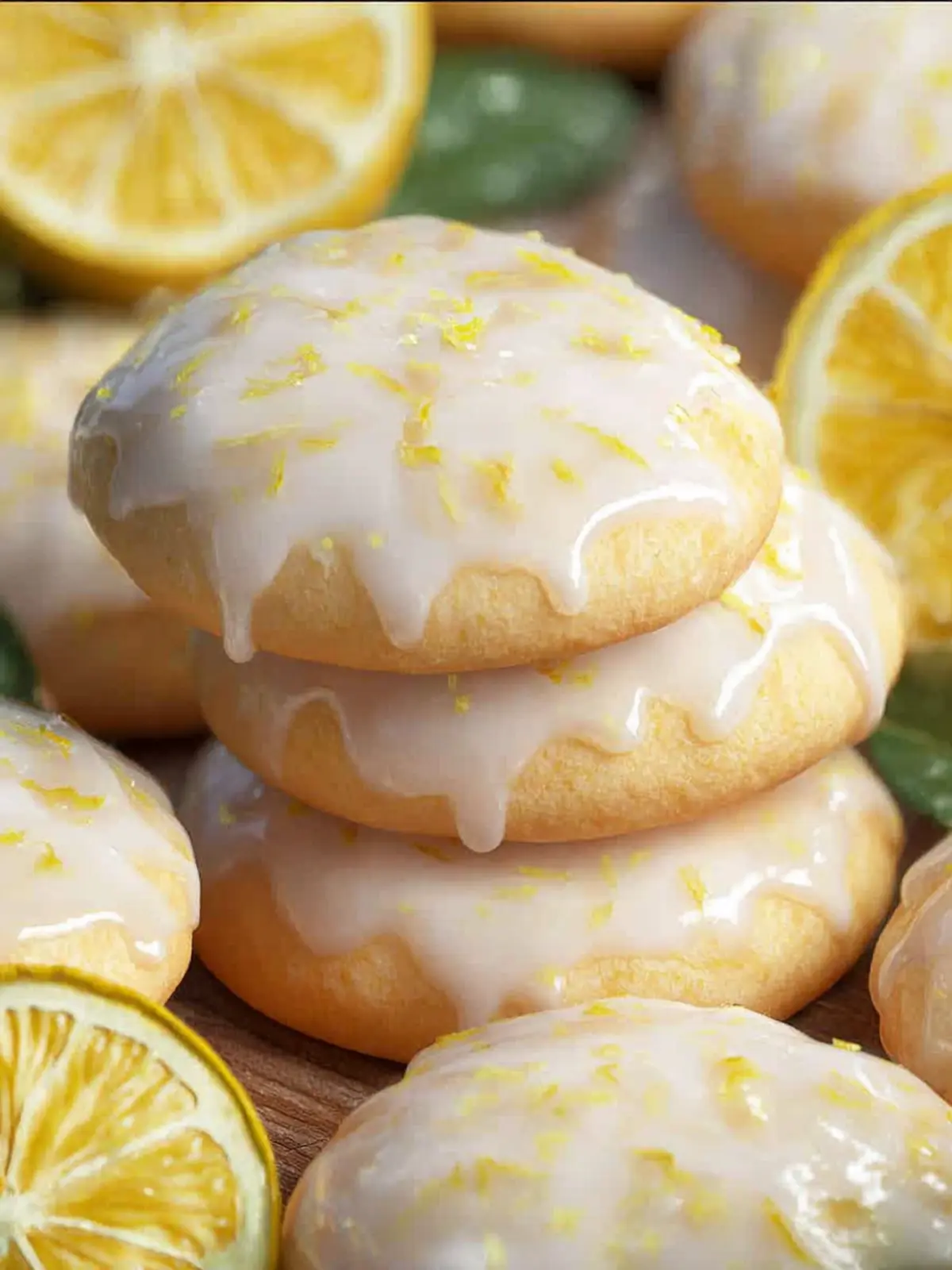 Glazed Soft Lemon Cookies First Image