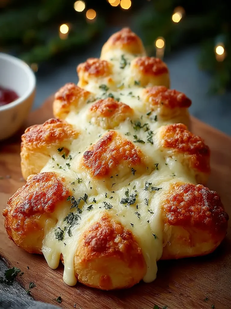 Cheesy Christmas Tree Bread for a Festive Family Feast First Image