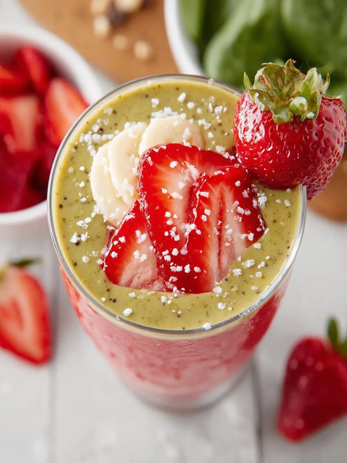 Strawberry Spinach Smoothie First Image