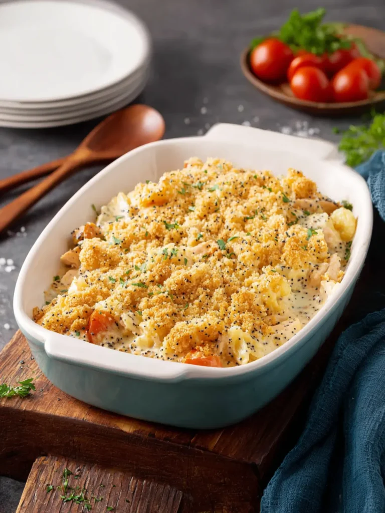 Poppy Seed Chicken Casserole First Image