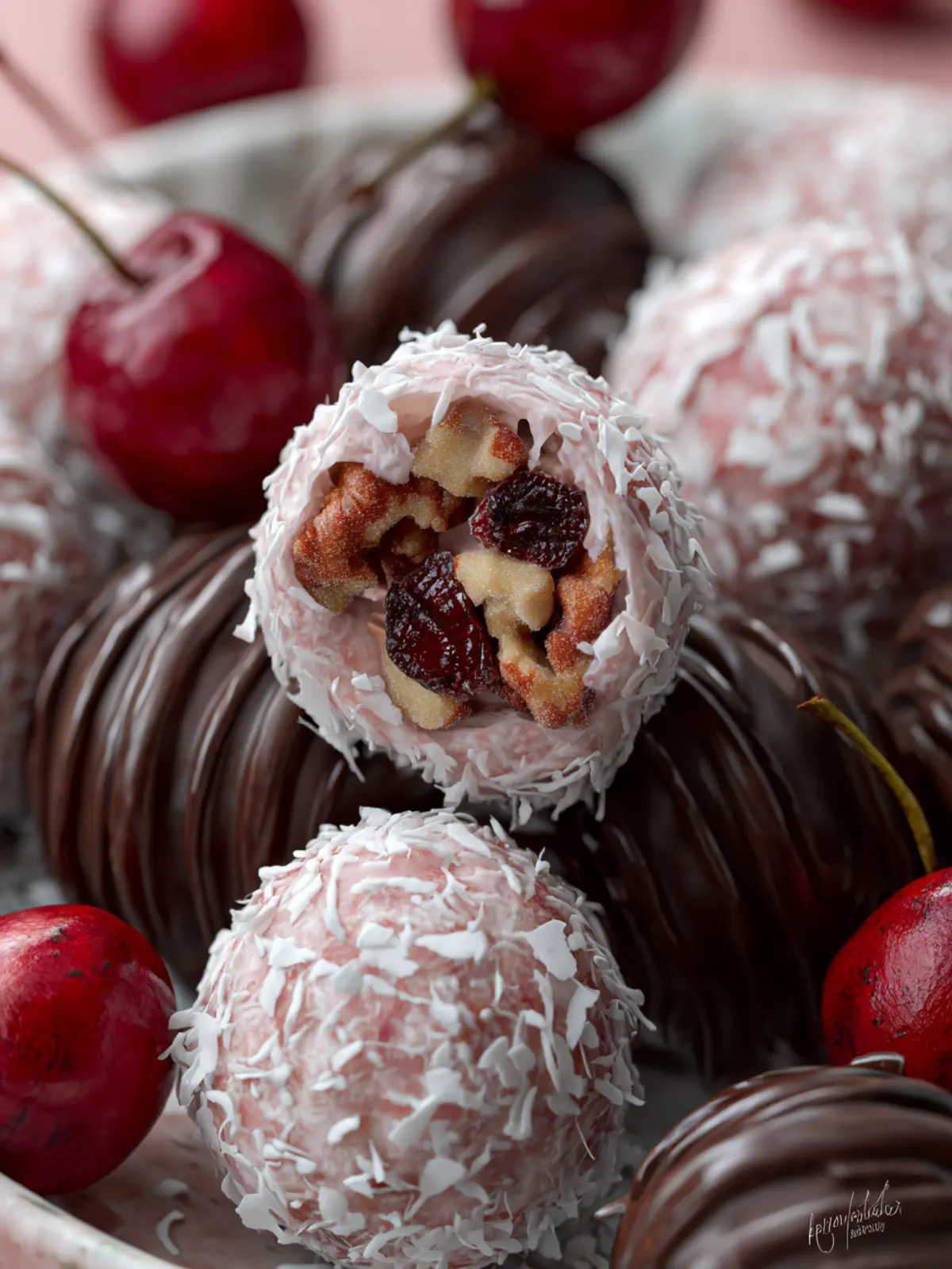 Cherry Coconut Pecan Candies (Martha Washington Style) First Image