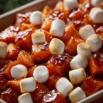 Glazed Candied Sweet Potatoes With Marshmallows First Image