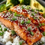 Irresistible Miso Sesame Salmon Rice Bowl Recipe First Image