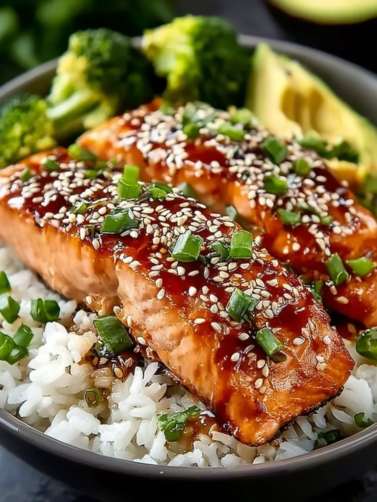 Irresistible Miso Sesame Salmon Rice Bowl Recipe First Image