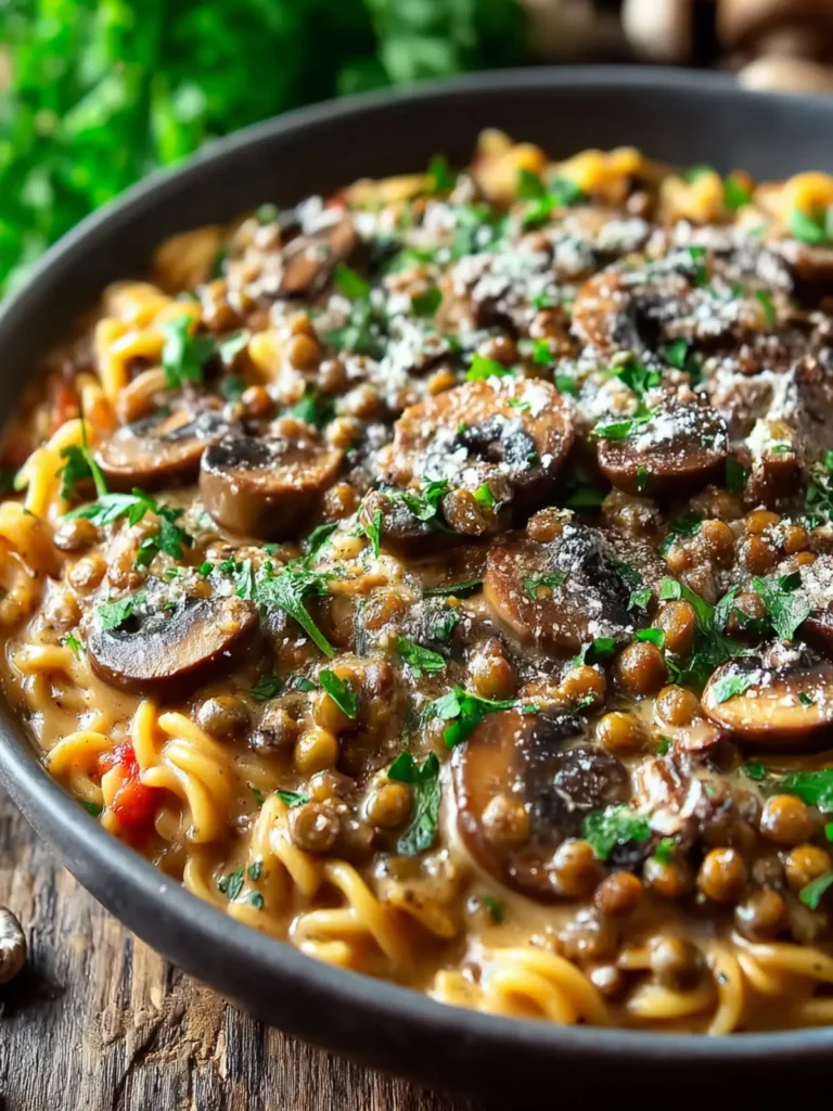 Lentil Mushroom Stroganoff First Image