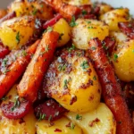Maple Dijon Roasted Apples & Carrots Recipe – Easy Side! First Image