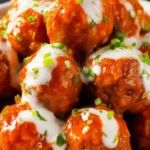 Crock Pot Buffalo Ranch Meatballs First Image