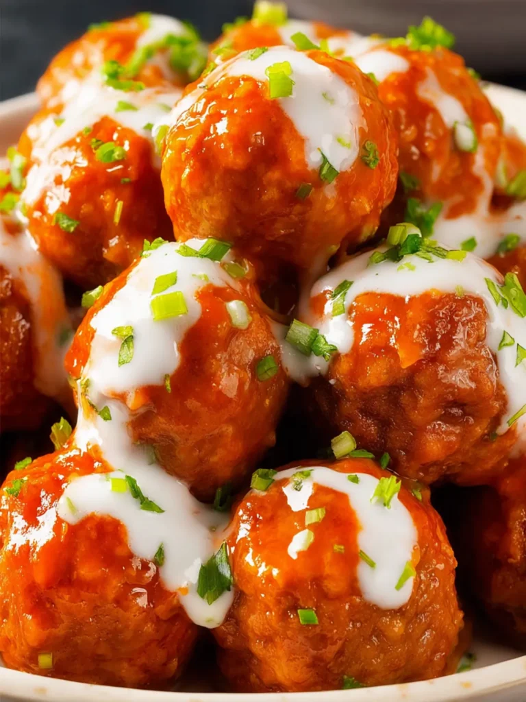 Crock Pot Buffalo Ranch Meatballs First Image