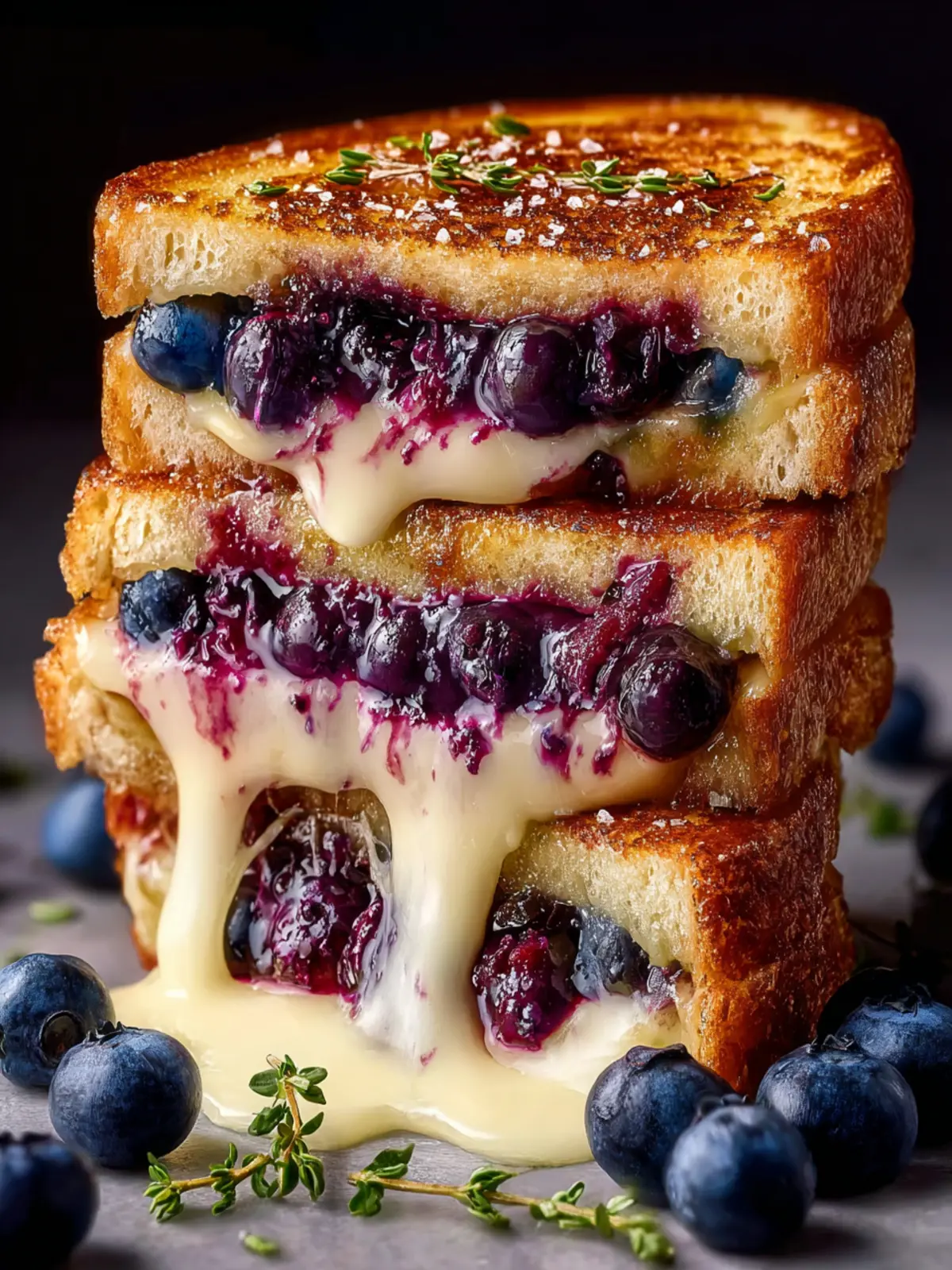 Blueberry Grilled Cheese (Sweet & Savory Perfection) First Image