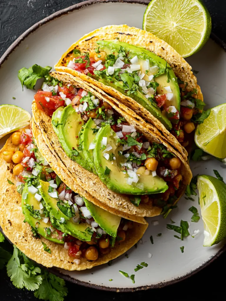 Chickpea Avocado Tacos First Image