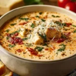 Crock Pot Creamy Chicken Parmesan Soup First Image