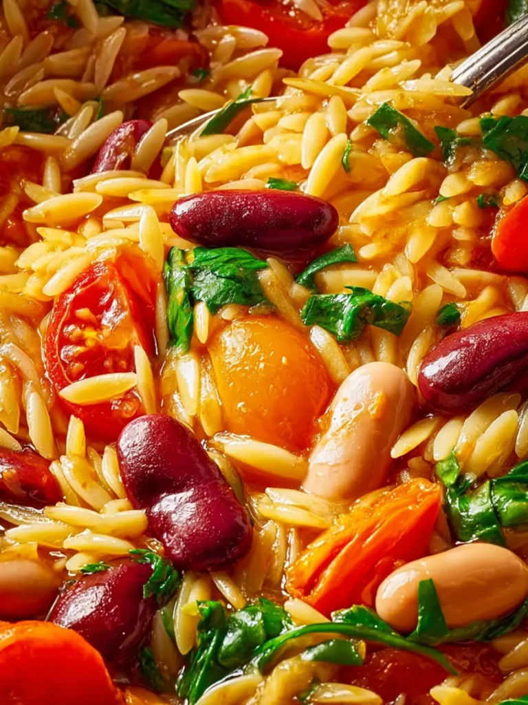 Mediterranean Orzo and Beans First Image