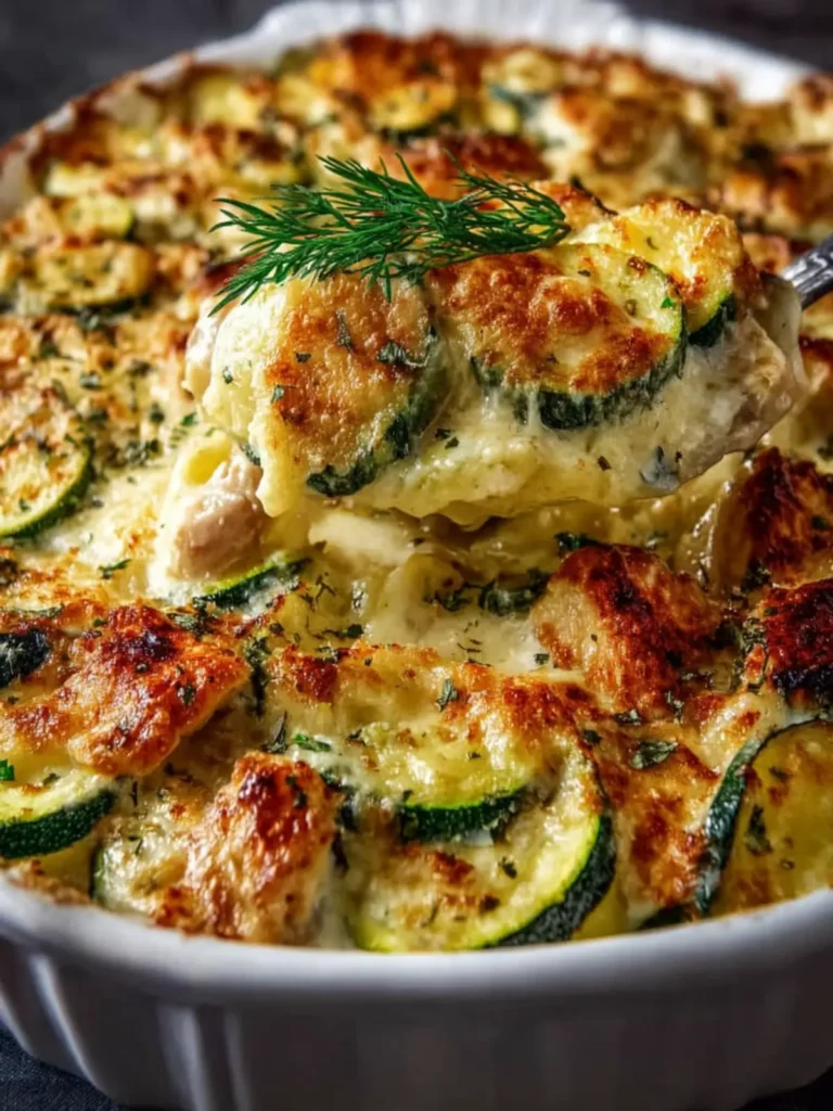 Rotisserie Chicken Zucchini Casserole First Image