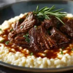 Slow-Braised Pot Roast with Creamy Parmesan Risotto Recipe First Image