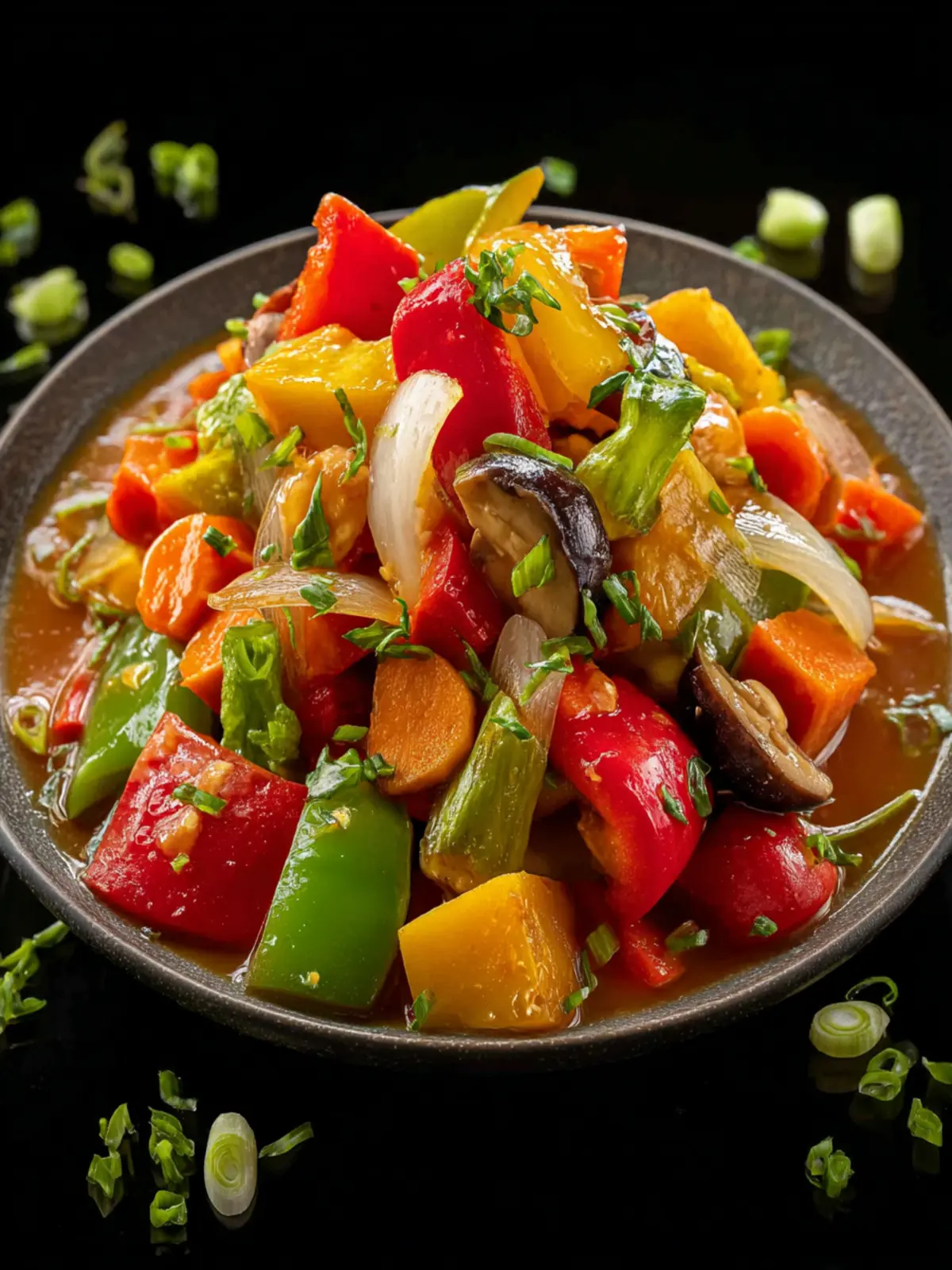 Sweet and Sour Vegetables First Image