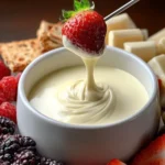 White Chocolate Fondue Recipe First Image