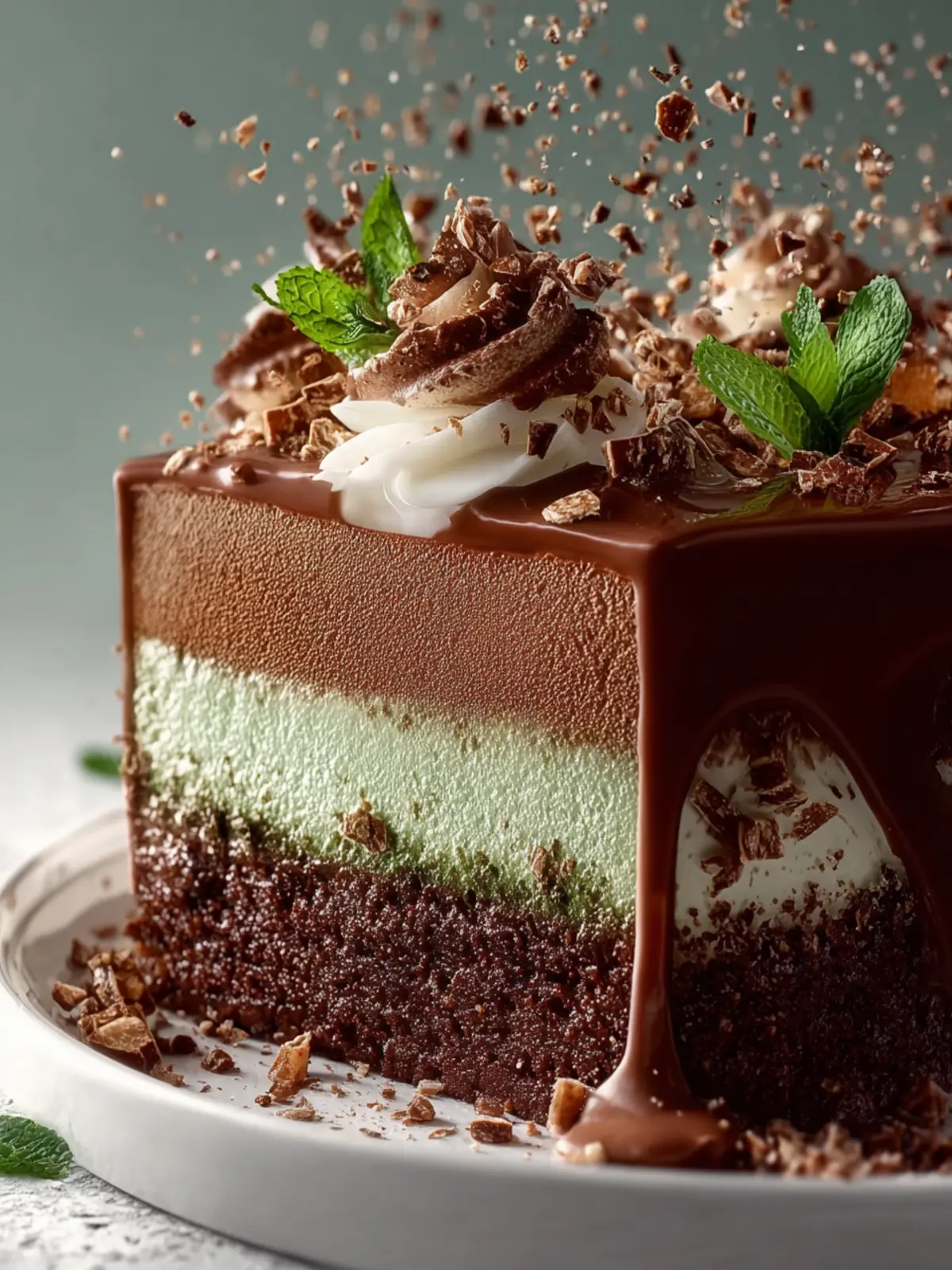 Mint Chocolate Mousse Cake First Image