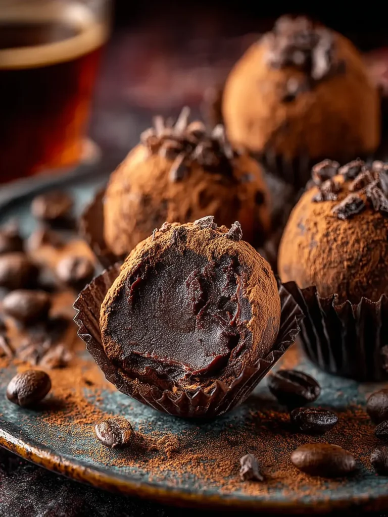 Decadent Dark Chocolate Espresso Truffles with a Velvety Ganache Filling First Image