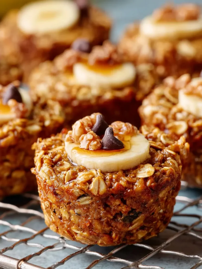 Baked Oatmeal Cups with Banana First Image