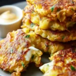 Cabbage Egg Fritters: Delightfully Cheesy and Crispy First Image