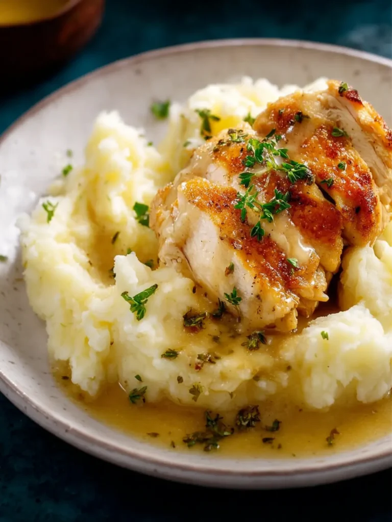 Creamy Chicken and Mashed Potatoes First Image