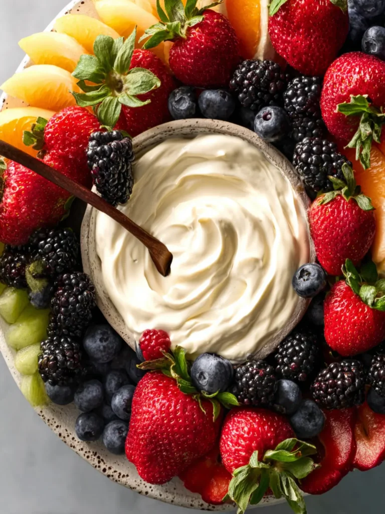 Creamy Mascarpone Fruit Dip First Image