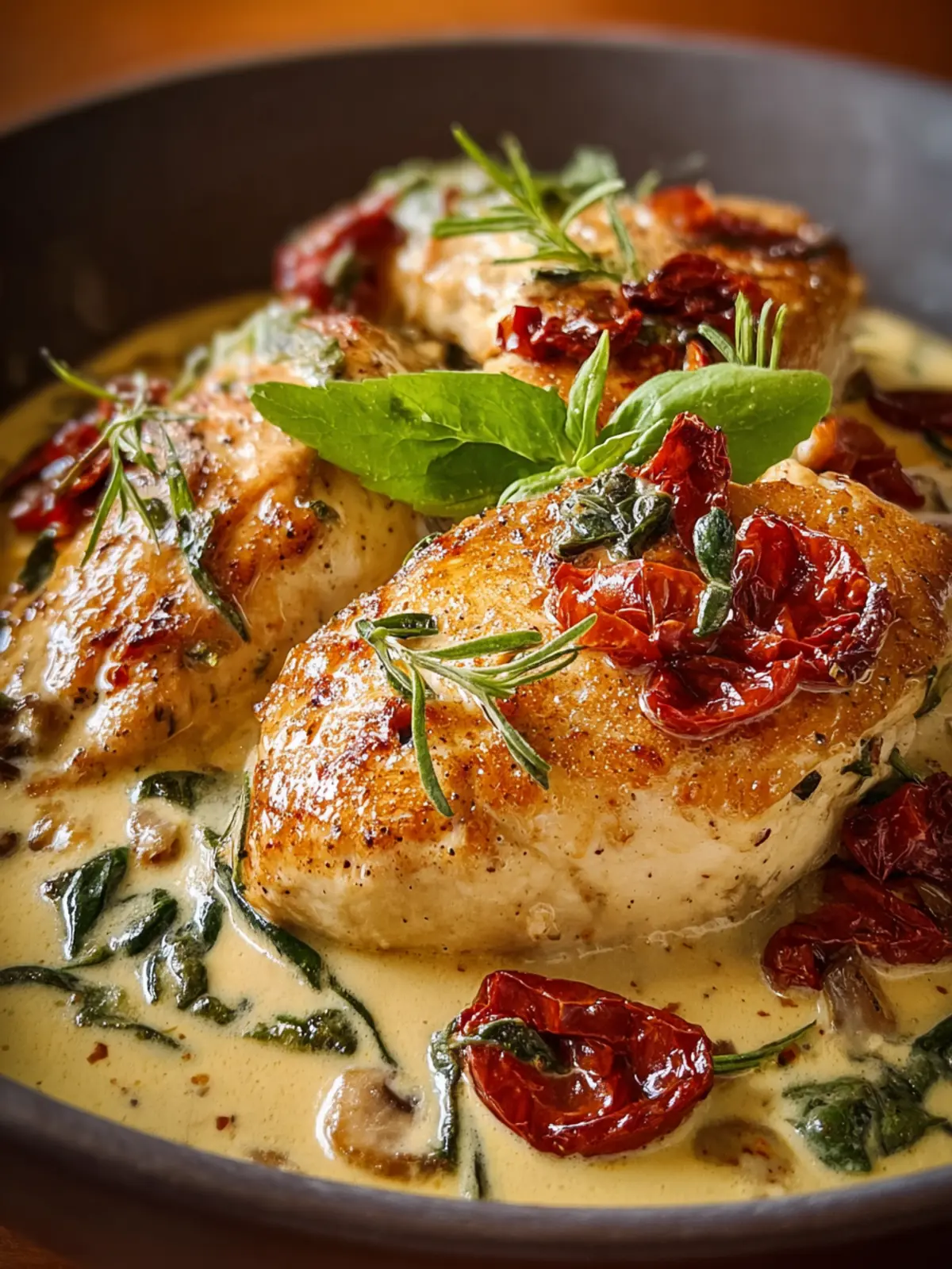 Crockpot Tuscan Chicken is the Creamy Dream Dinner! First Image