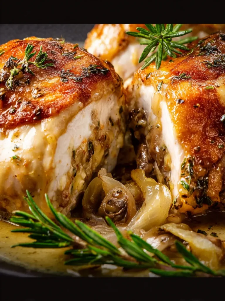 French Onion Stuffed Chicken First Image