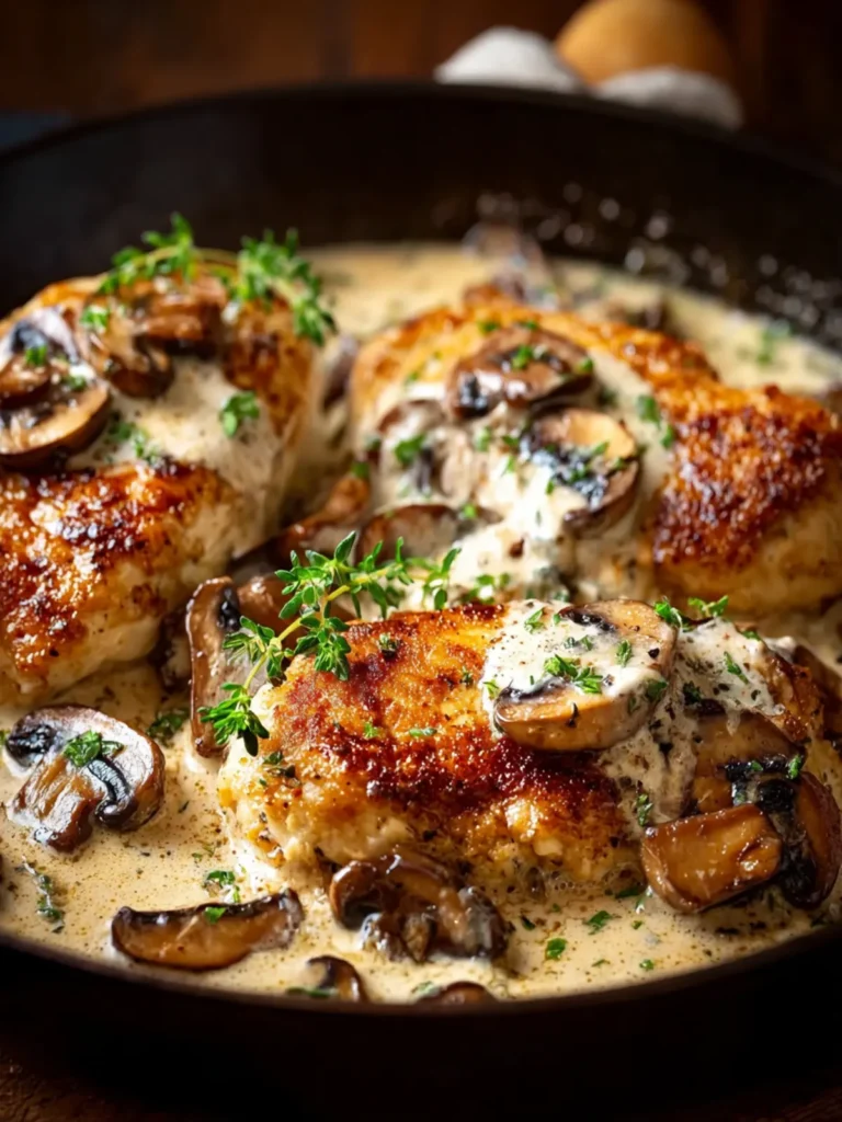One-Pan Creamy Mushroom Chicken First Image