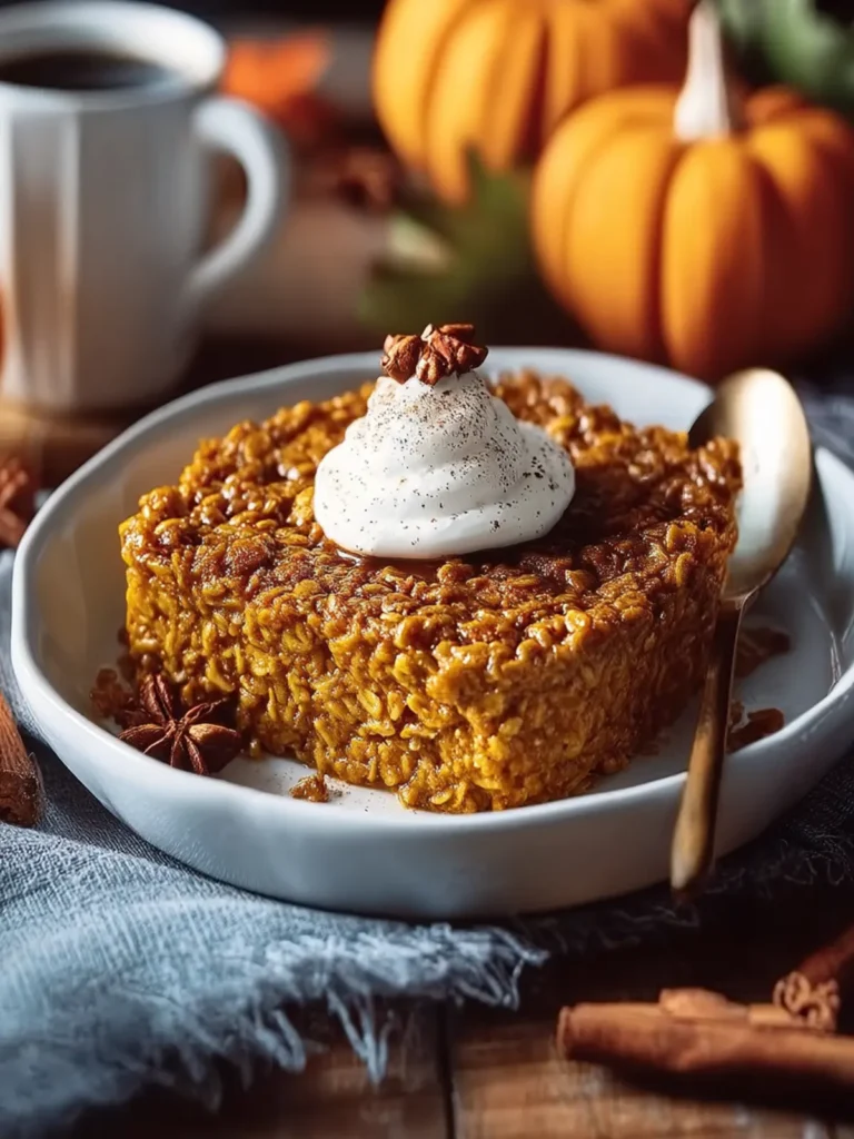 Pumpkin Pie Baked Oatmeal First Image