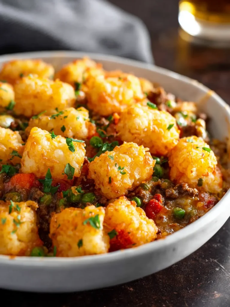 Shepherd’s Pie Tater Tot Casserole First Image