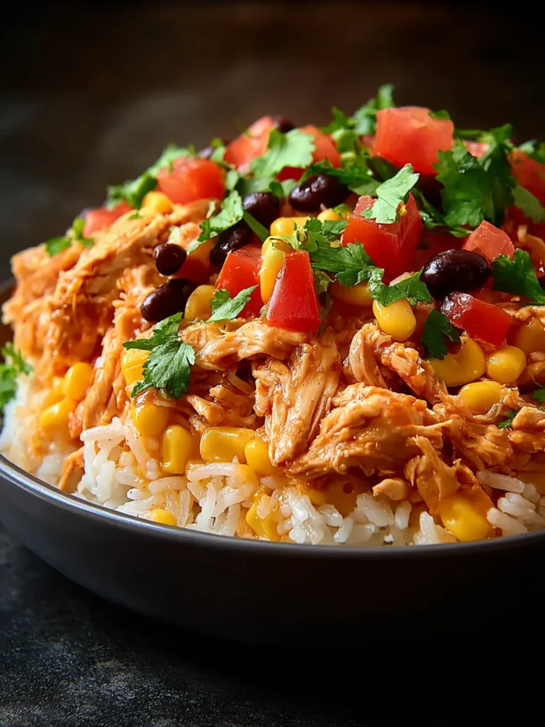 Southwest Crock Pot Chicken and Rice First Image
