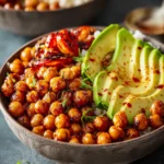 Spicy Roasted Chickpea and Avocado Bowls First Image