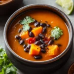 Sweet Potato & Black Bean Soup Recipe First Image