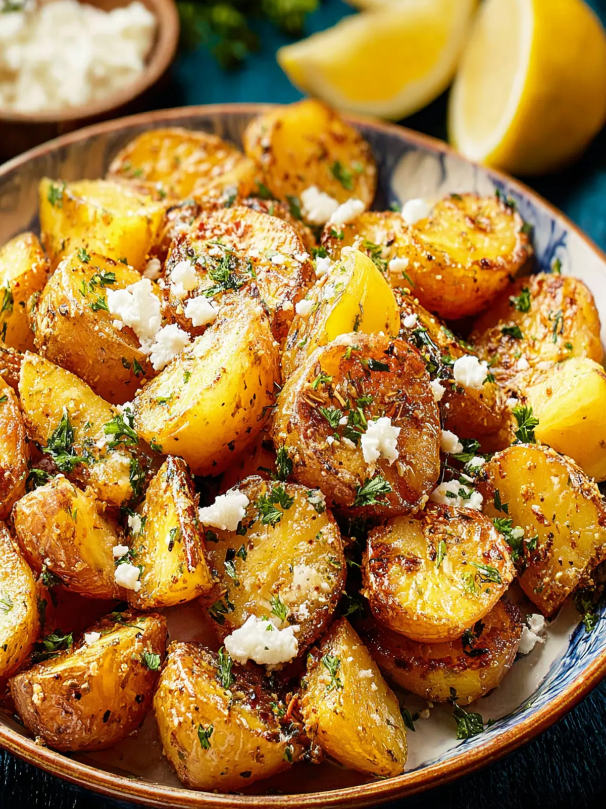 Zesty Greek Lemon Potatoes First Image