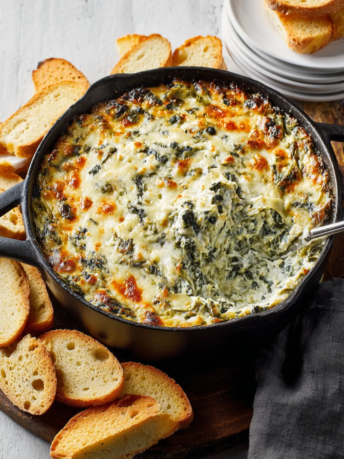 Baked Kale and Artichoke Dip with Leeks First Image