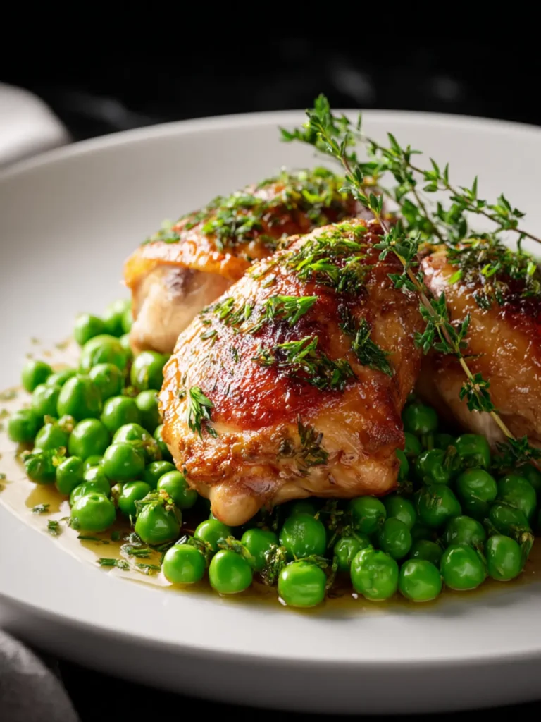 Spring Chicken With Peas First Image