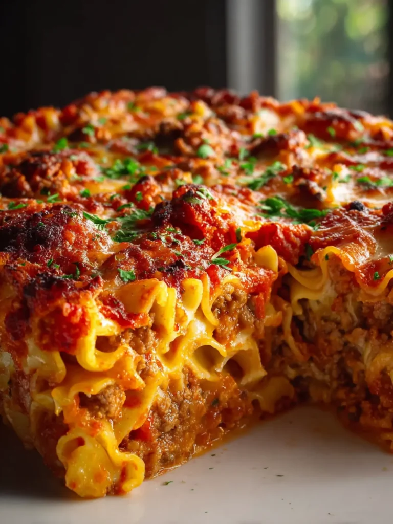 Cabbage Roll Pasta Bake with Tomato Sauce – Easy Beef Recipe First Image