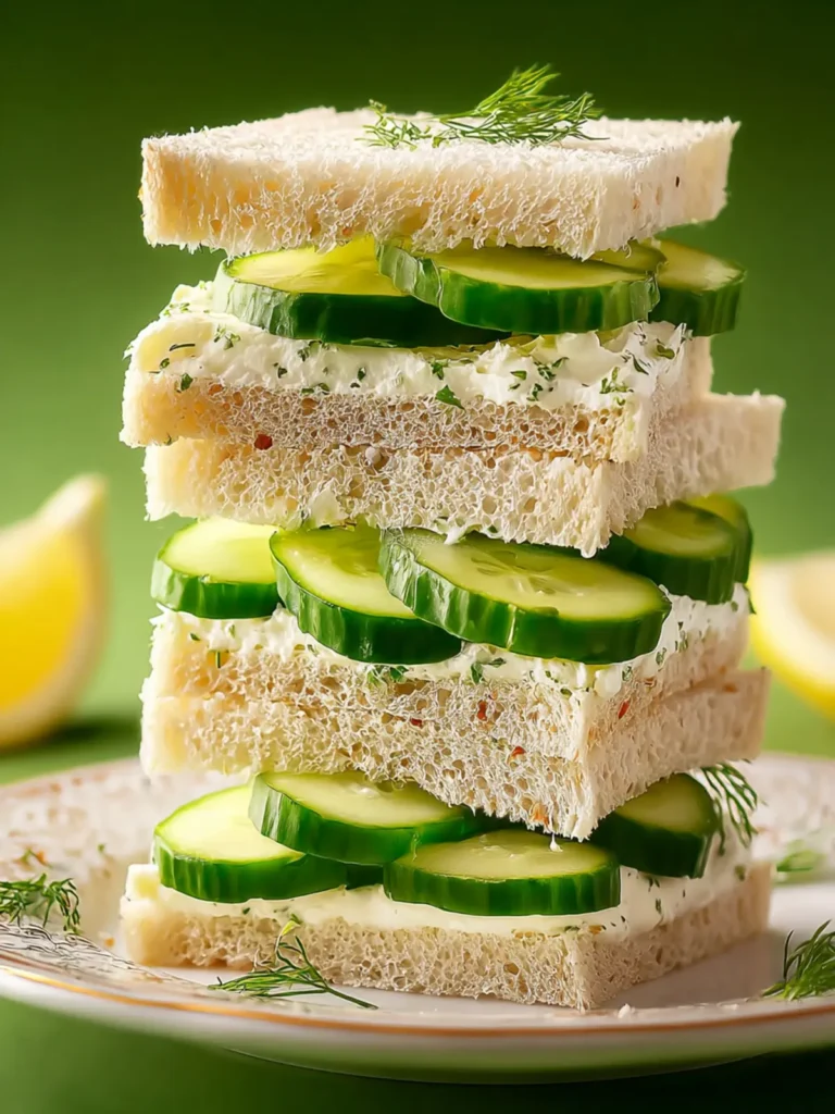 Cucumber Tea Sandwiches First Image