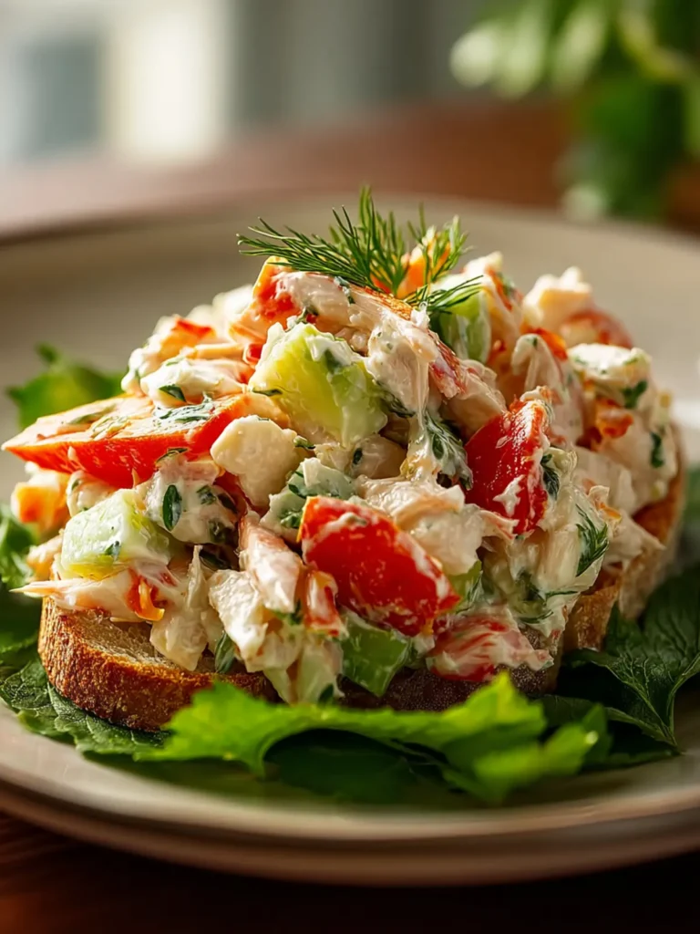 Delicious Crab Salad Recipe: Perfect for Any Gathering! First Image