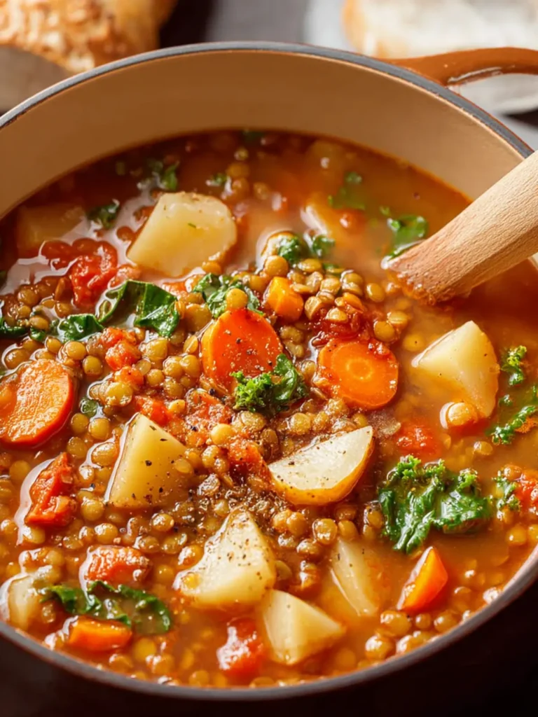 mediterranean lentil soup with carrots & potatoes First Image