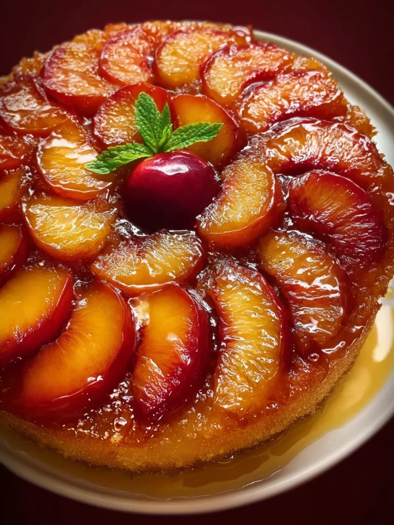 nectarine upside down cake First Image