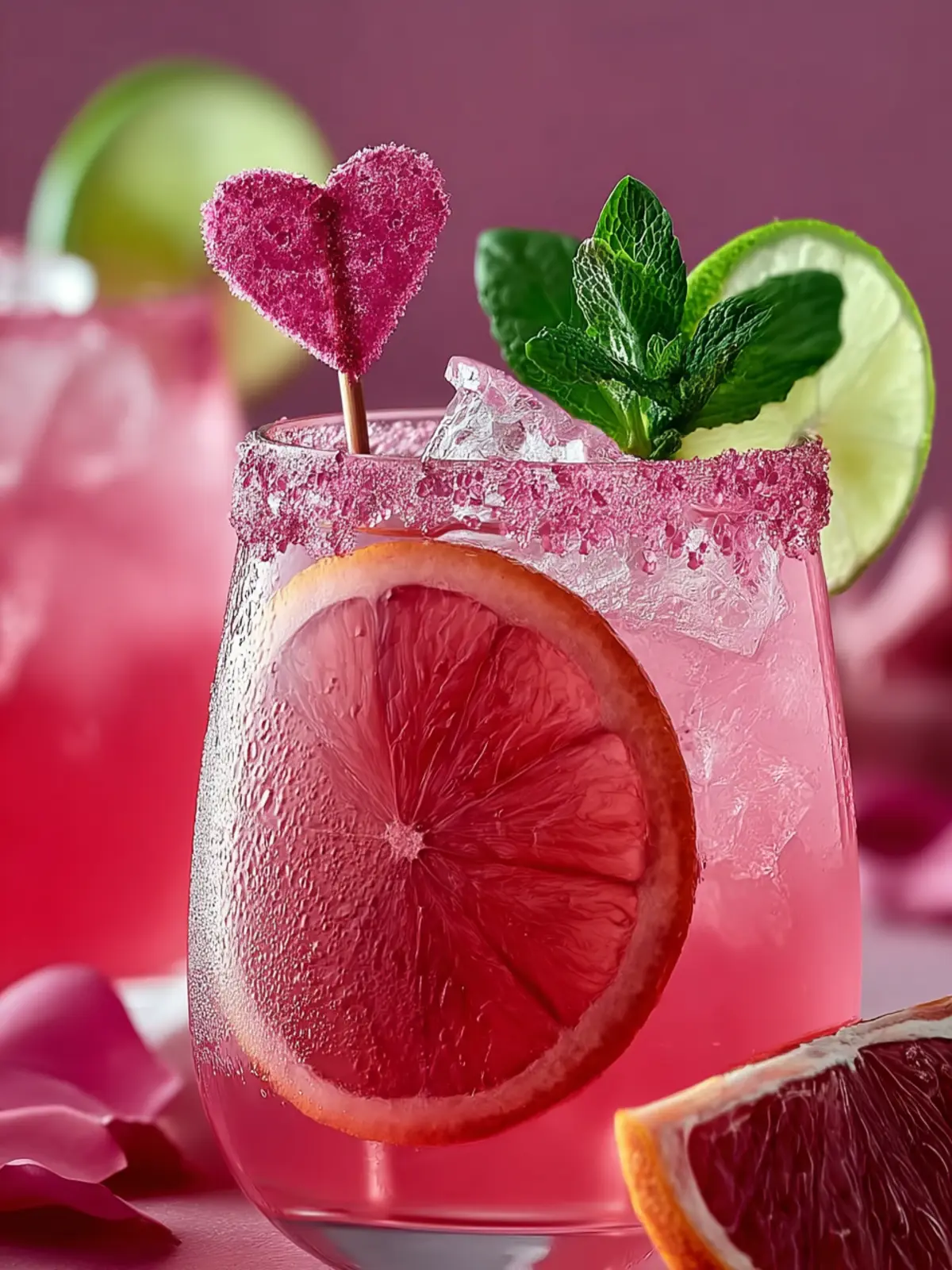 pink valentine mocktails First Image
