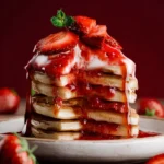 strawberry pancakes compote First Image